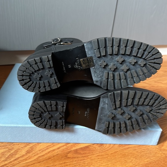 Prada buckle leather boots calzature Donna - Picture 5 of 8